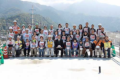 長峰トンネル・菜の花大橋ウォーク開会式