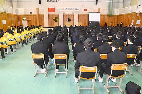 深圳外国語学校・飯山市中学校交流10周年記念式典