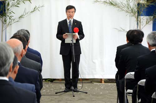 飯山駅安全祈願並びに立柱式