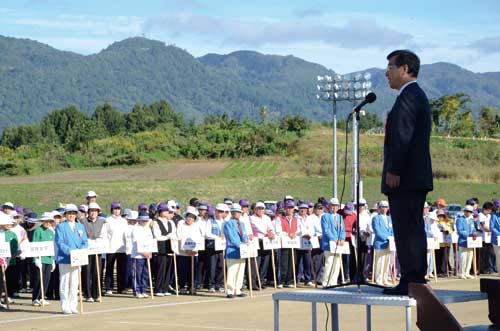 長野県選抜、全国選抜ゲートボール大会県予選大会開会式