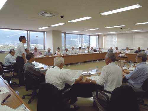 飯山地区区長会と市長との懇談会