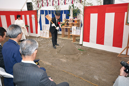 「（仮）飯山ぷらざ」建設工事安全祈願祭