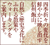 四季折々の変化を鮮やかに映し出す信州飯山。自然と歴史文化にふれる散策やウォーキングをご案内します。